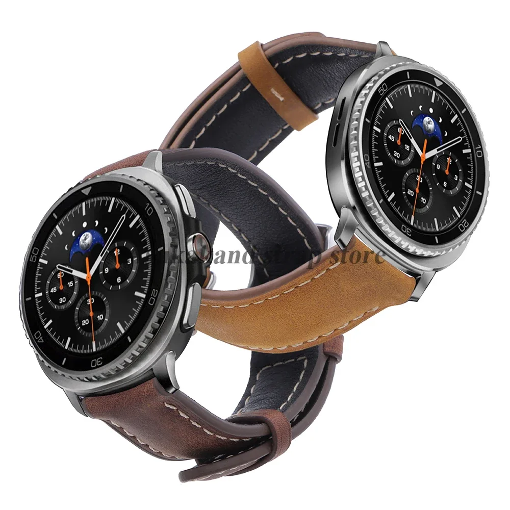 Retro Leather Cowhide Watch Strap Men's Bracelet