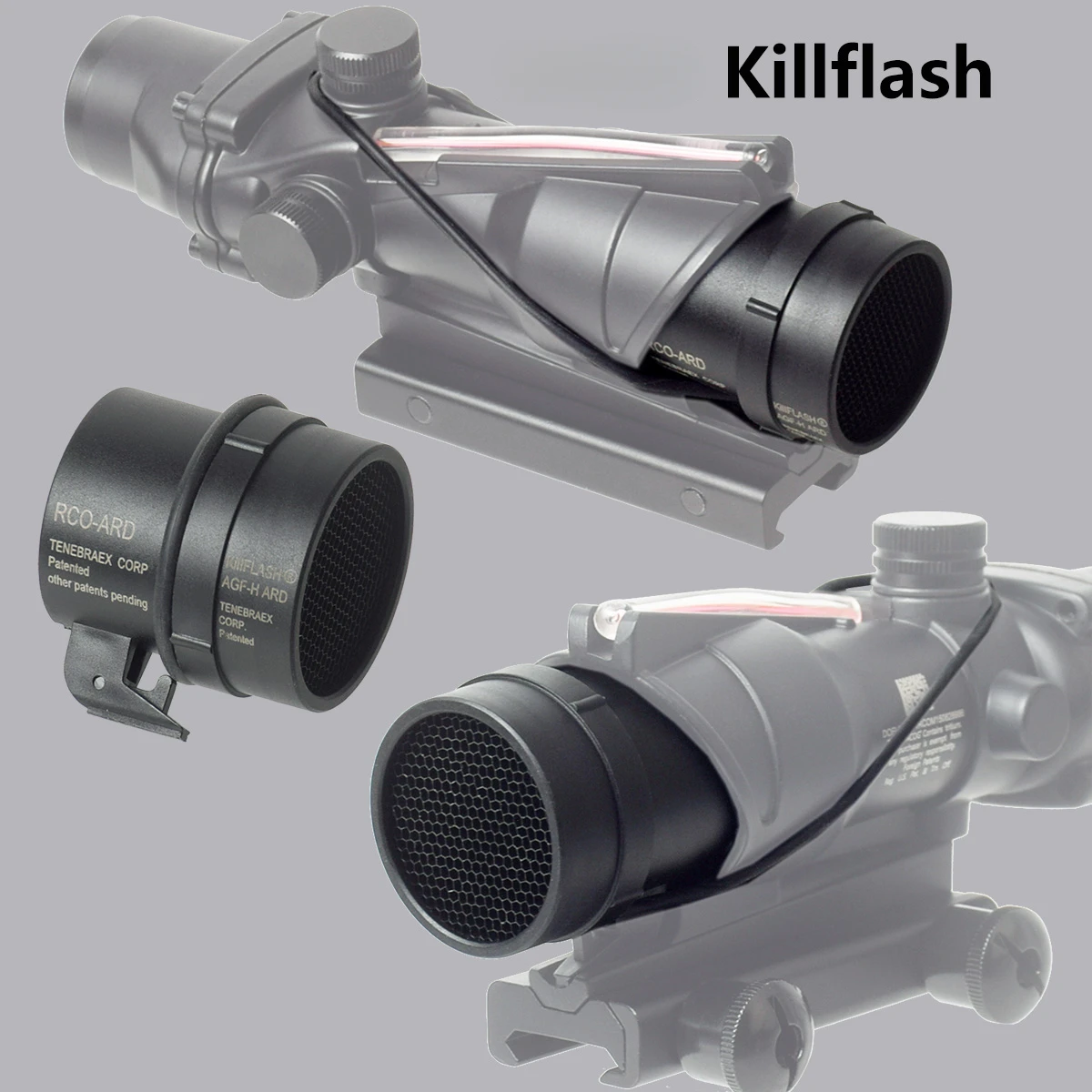 Tactical RM AOOG Red Dot Sight Killflash Protective Lens Honeycomb Metal Mesh Protector Cover Sight Scope Cap Accessories