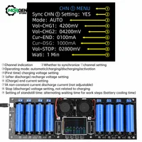Type-C 8 Channel18650 Lithium Battery Capacity Tester Module MAh MWh Digital Battery Power Detector Module 2