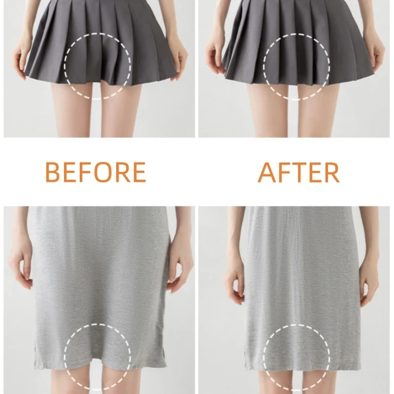 Description Picture 5 of itemSimplejewel Double Layer Safety Panties Girls Women Boxer High Waist Protective Shorts Under the Skirts Summer Dress Underwear