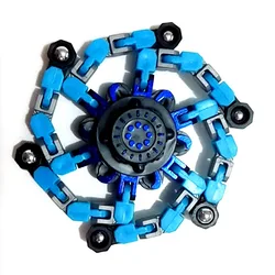 Stress Relief Sensory Fidget Spinner Chain Toy (Blue)