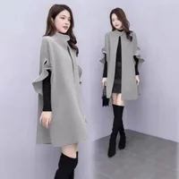 New Hot Sale Of The Season Women's A- Line Coat Red British Style Woolen Overcoat Long Length Winter Spring Autumn plus Size Fas