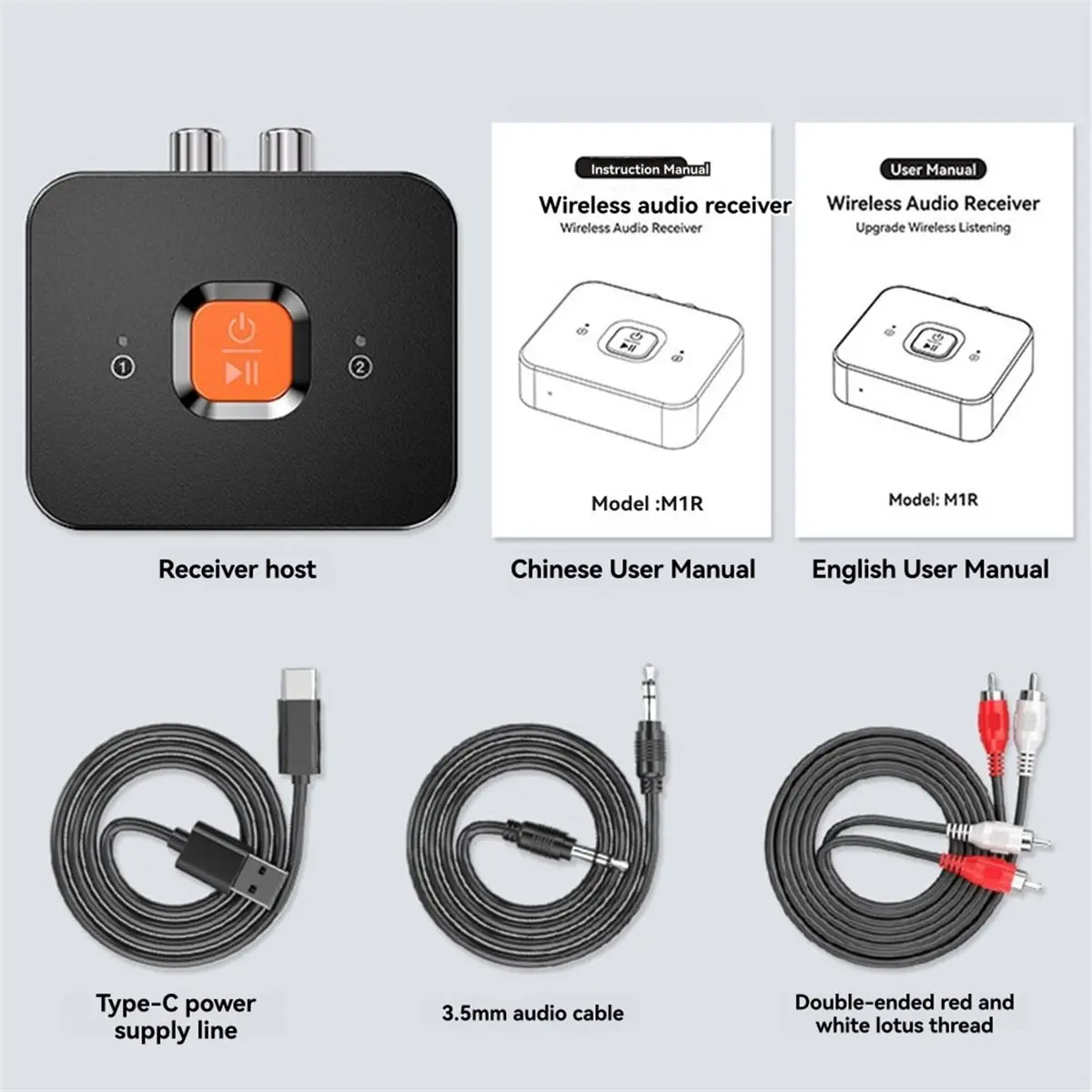 A23G 블루투스 6.0 어댑터 오디오 송신기 수신기 3.5MM AUX Hifi 음악 스테레오 사운드 무선 오디오 수신기