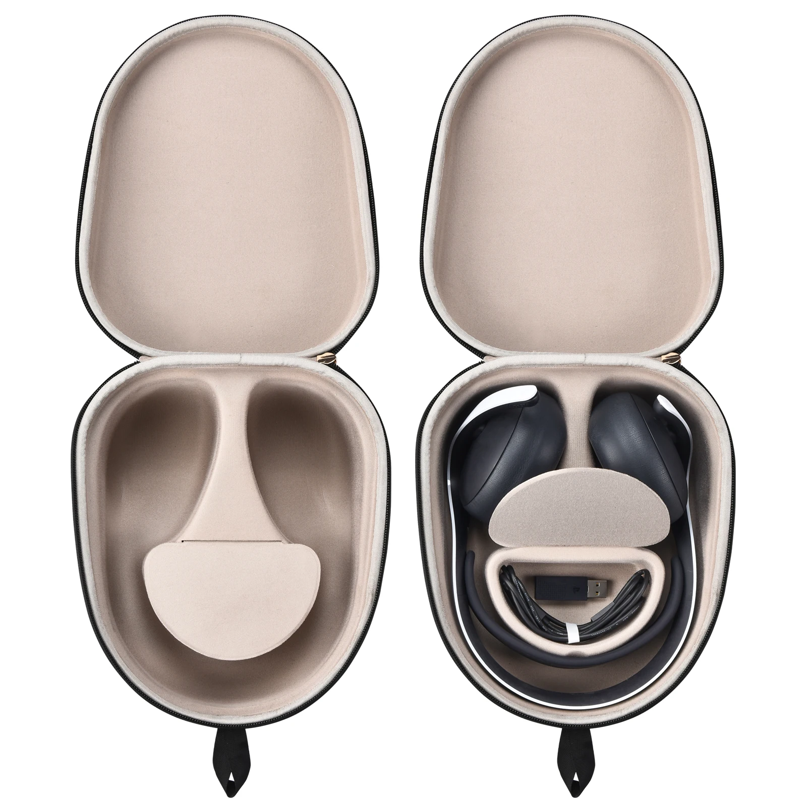 EVA Travel Protective Case Shockproof Headphones Case Anti-scratch Splashproof for Sony PlayStation PULSE Elite Wireless Headset