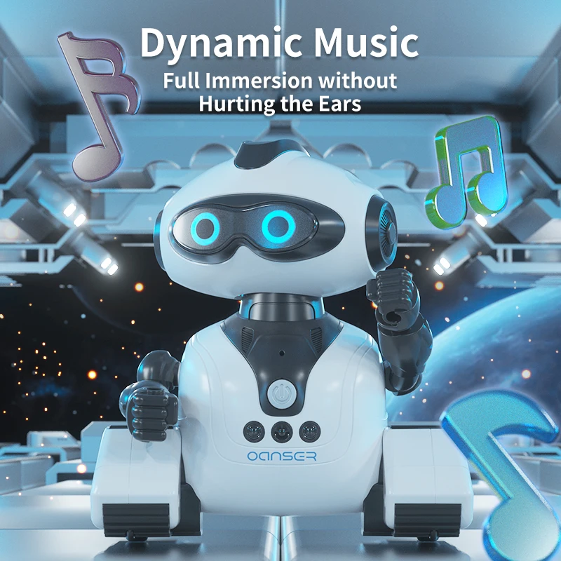 Robot Toy Remote Control Robot Toy JJRC RC Robot Toys 2.4G Remote Control Intelligent With Sound Action Figure Ball Kid Toys for Children Gift