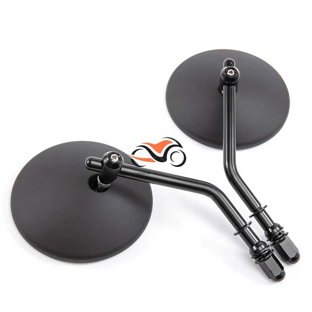 

Universal 4" Round Motorcycle Rearview Side Mirrors Classic Retro Mirrors for Harley Cruiser Chopper Cafe Racer Sportster
