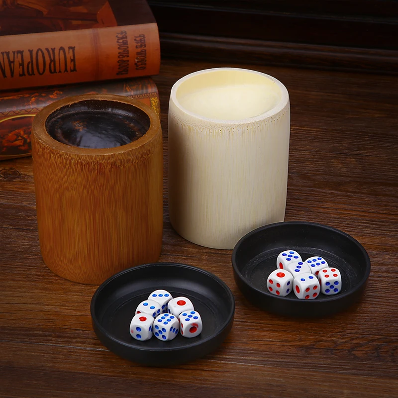 Bamboo Sieve Cup Dice Game Entertainment Supplies