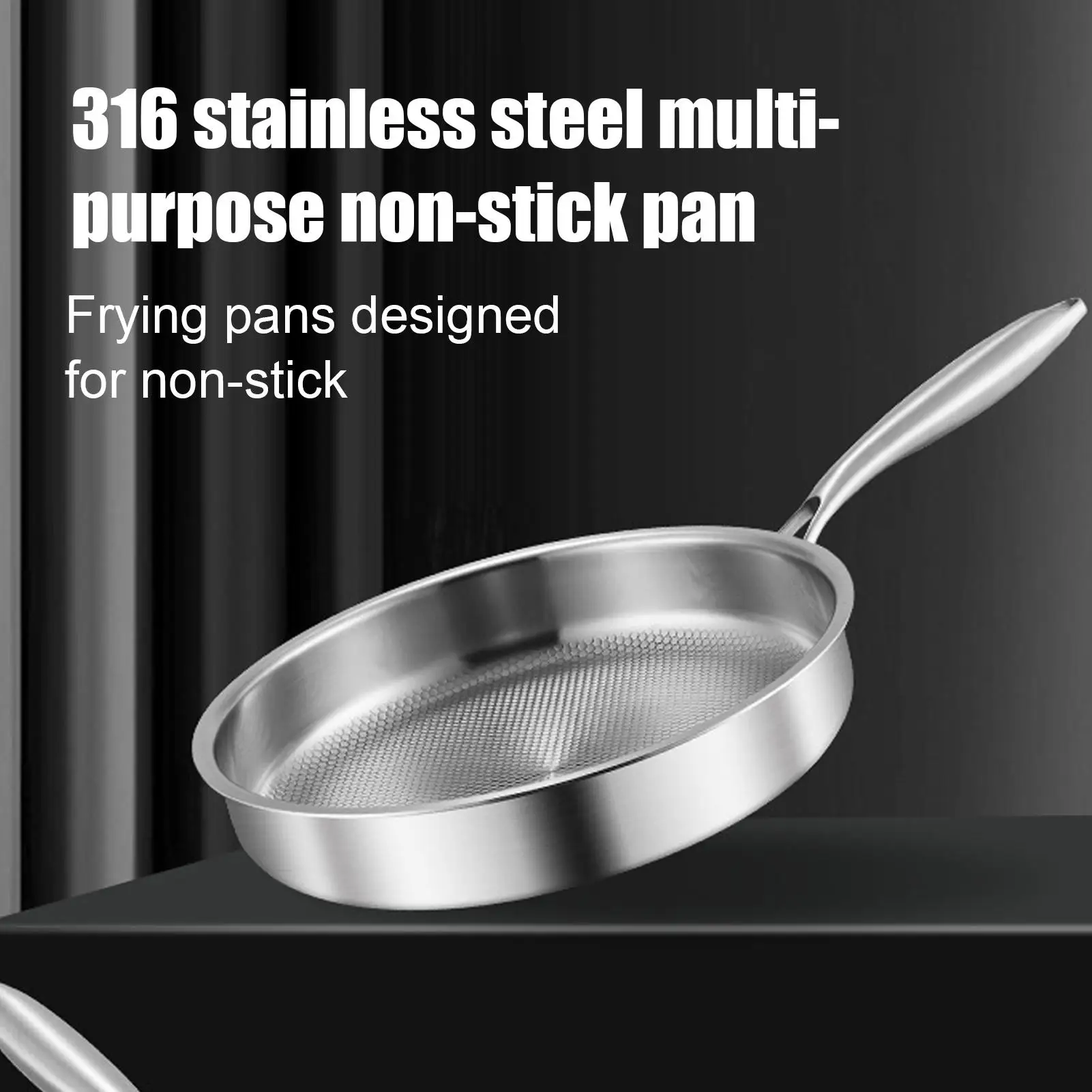 Titanium Stainless Frying Pan 6