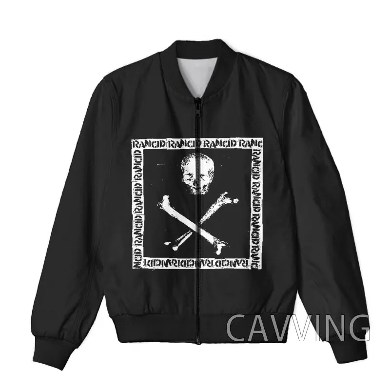 CAVVING 3D Printed  Rancid Band  Zipper Bomber Jackets Men Overcoat Mens Coat Zip Up Jackets for Women/Men 3