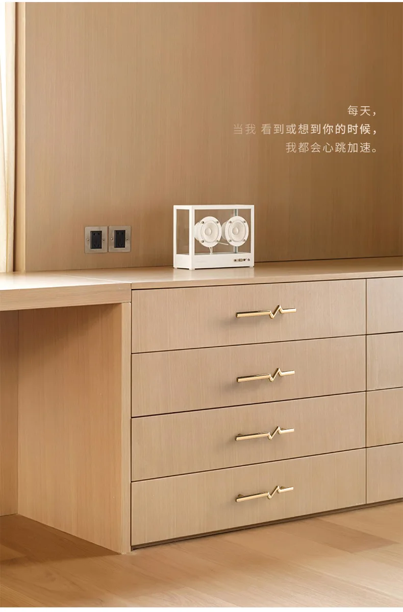 Yutoko moderne Zink legierung Schwarz gold Türgriffe Küchen schrank Griffe solide Schubladen knöpfe Mode Möbel Griff Hardware – Detail 4