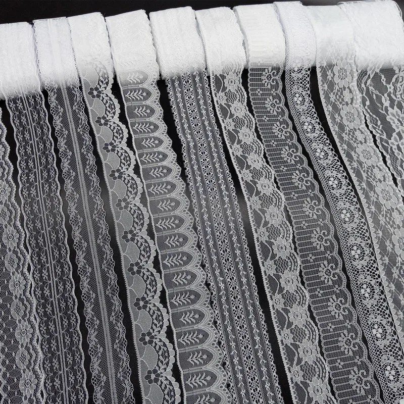 Lace Ribbon 10 Yards 38 Kinds African Lace Fabric DIY Webbing Decoration Gifts Packing Sewing Clothes Crafts