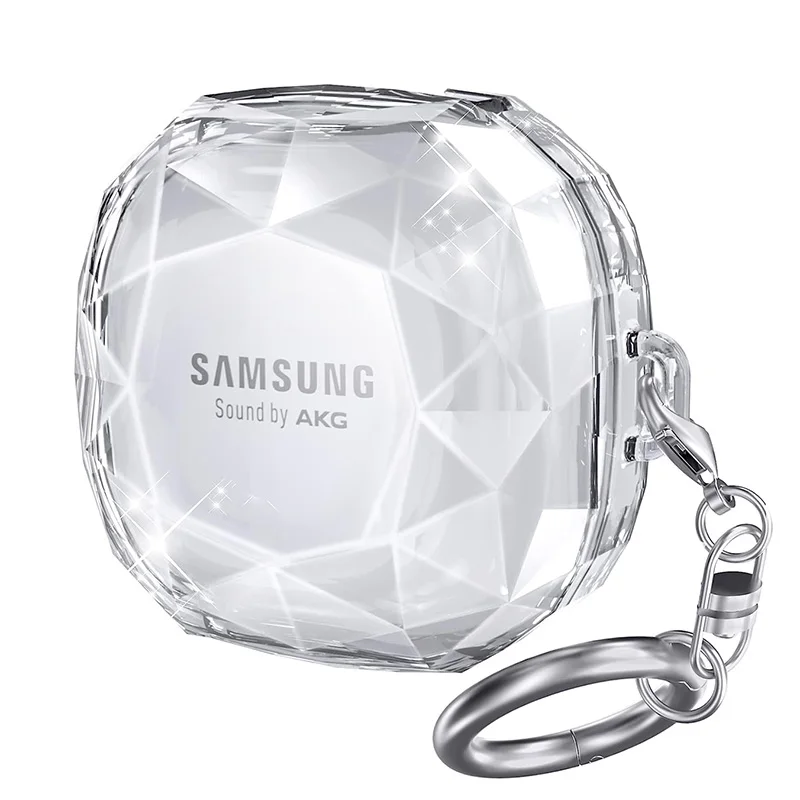 Custodia Per Auricolari Trasparente Diamond Per Samsung Galaxy Buds 2 Pro Pc Cover Rigida Antigraffio Per Samsung Buds 2/Pro/Live/2 Pro