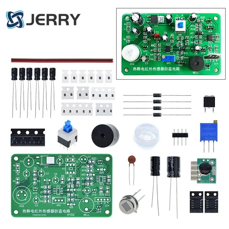 Human body sensing IR pyroelectric infrared sensor anti theft alarm