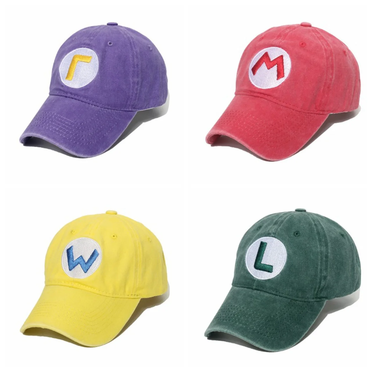 Anime game Super Luigi Brothers Cosplay Canvas Hat Sunscreen Sunshade Duck Tongue Baseball Cap baseball hat