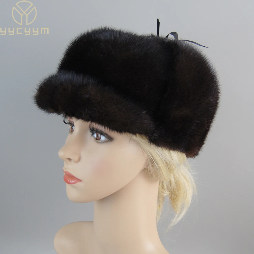 winter-fur-warm-windproof-hat-women-lei-feng-cap-bomber-jacket-mink-fur-earmuffs-hat-black-ski-cavalry-catcher-cold-and-snow-cap