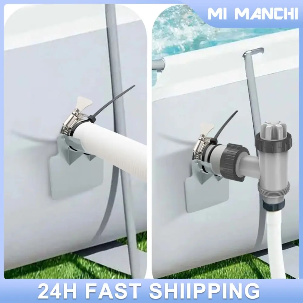 

Pipes Mount Supports With Cable Tie Abs Pool Pipe Fixing Holders Garden Accessories Swimming Pool Pipe Holder Water Hose Bracket