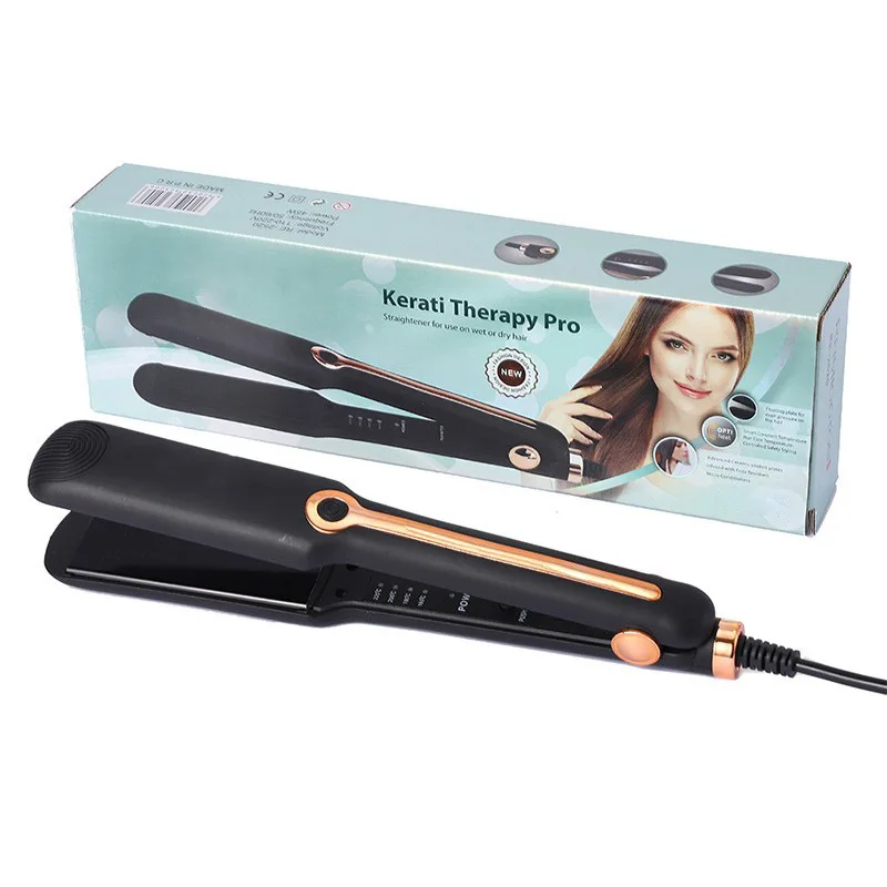 TINSOL 2-in-1 Professional Ceramic Hair Straightener, Negative Ion Wide Plate, Adjustable Temperature Straightening Iron 6
