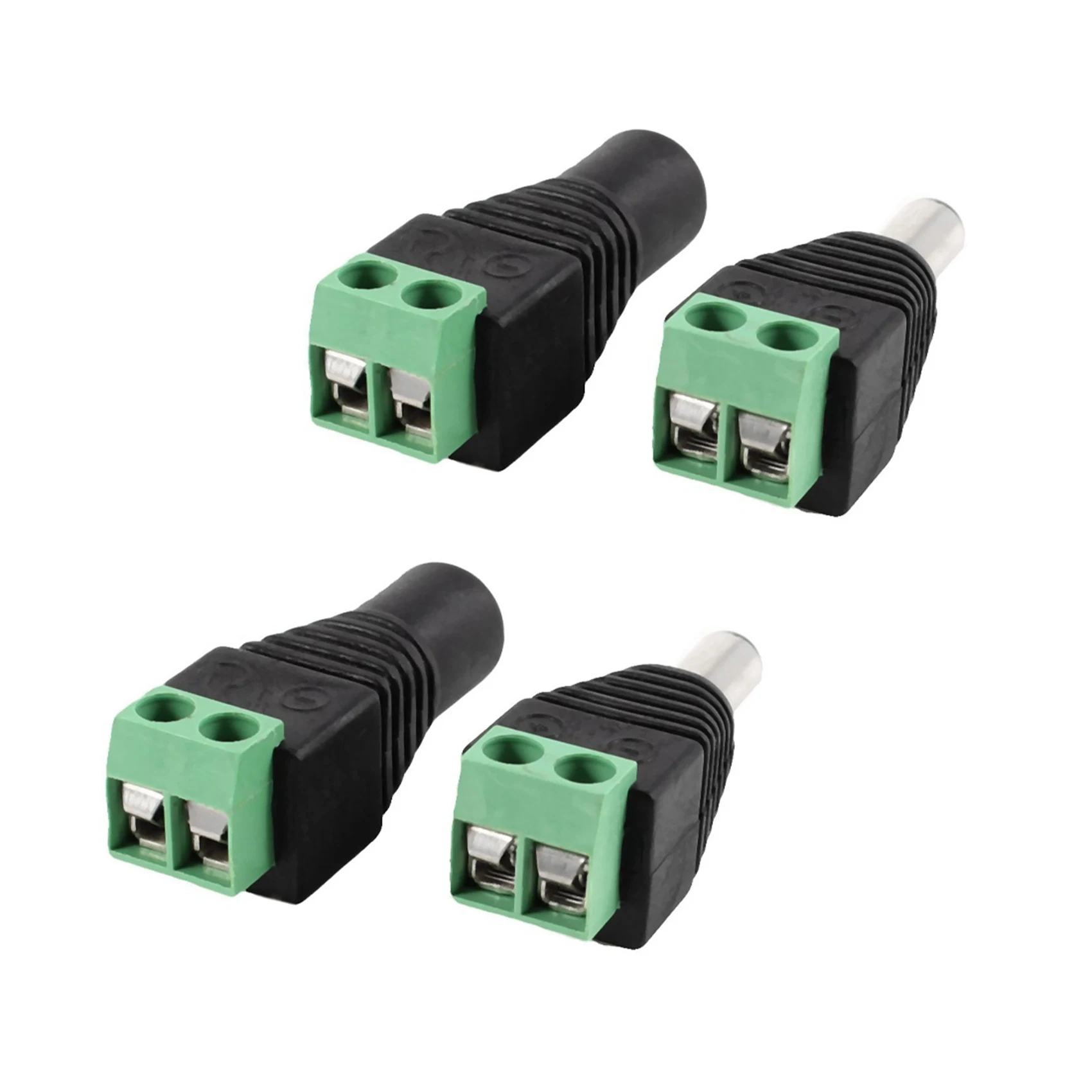 

4 Plug Male and Female 5.5 x 2.1 mm DC Jack Surveillance Camera EU Power Plug