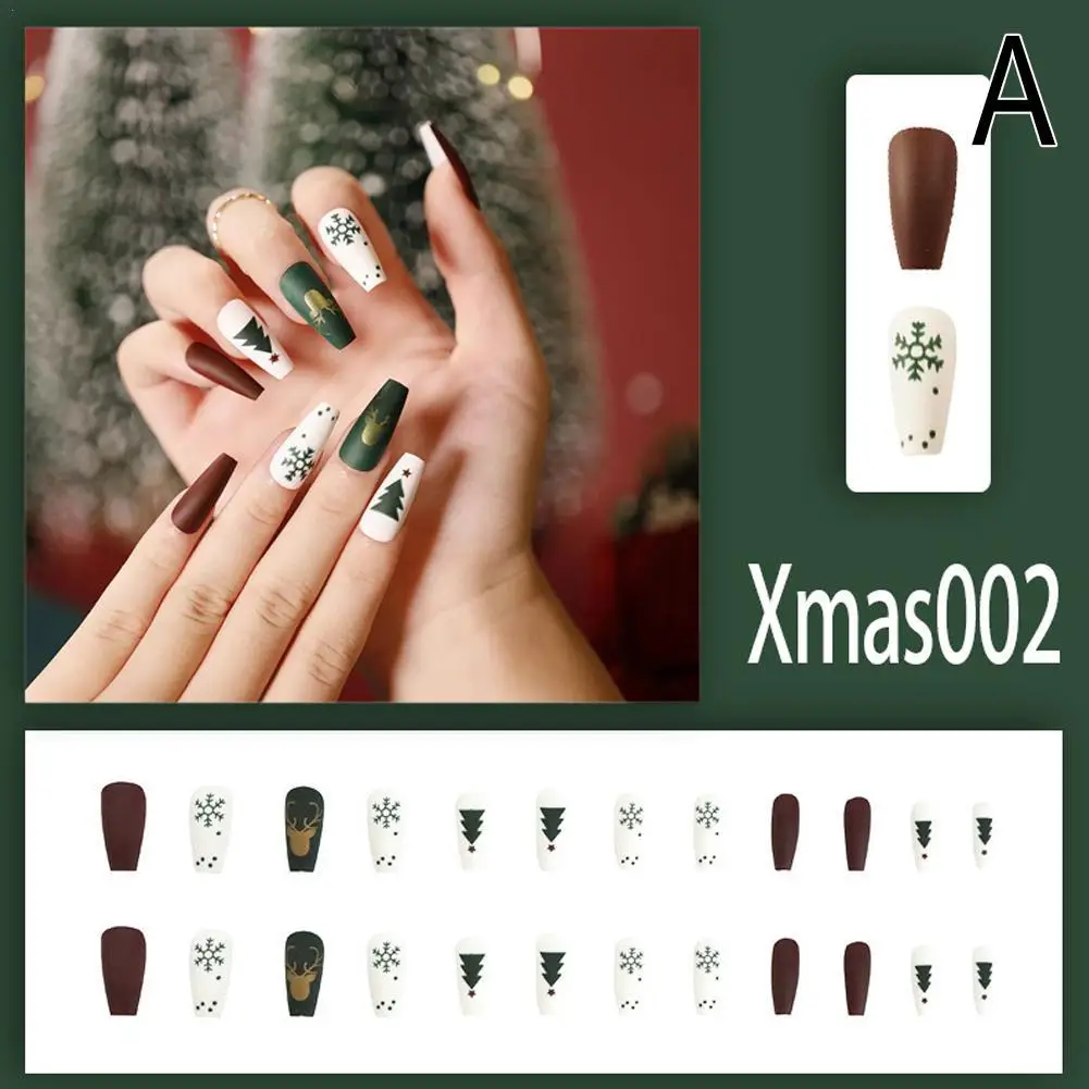 

1 Sheet Christmas Series Self Adhesive Full Cover Nail Art Stickers DIY Manicure Water Accessory Transfer Foil Xmas Gift