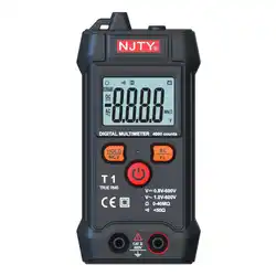 Enhanced Smart Digital Multimeter with Automatic Range and NCV Detection (Black)