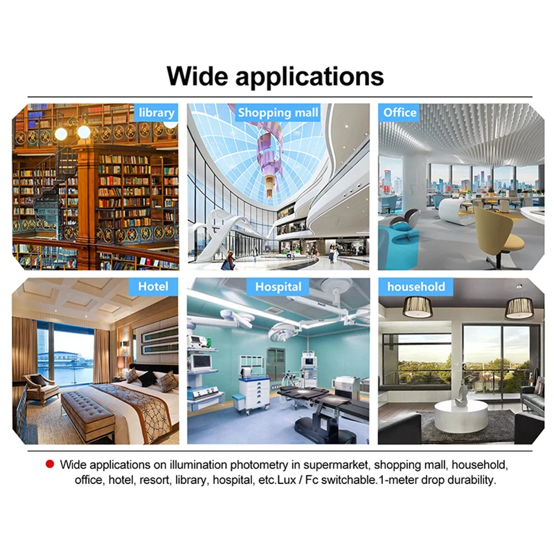 UNI-T UT383BT Digital Bluetooth LuxmeterMini Light Meter Handheld - Foto 12