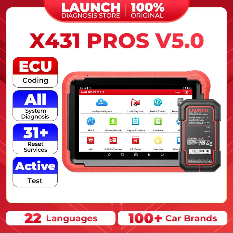 

LAUNCH X431 PROS V 5.0 Car Diagnostic Tools Automotive Diagnost Scanner Auto Scan OBD 2 Coding pk X-431 Pro V plus Free Shipping