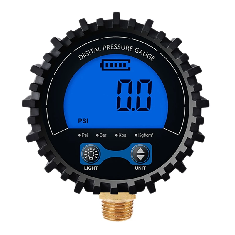 

Tire Pressure Gauge Digital Tire Tester Display Air Pressure Manometer Quick Connect Coupler