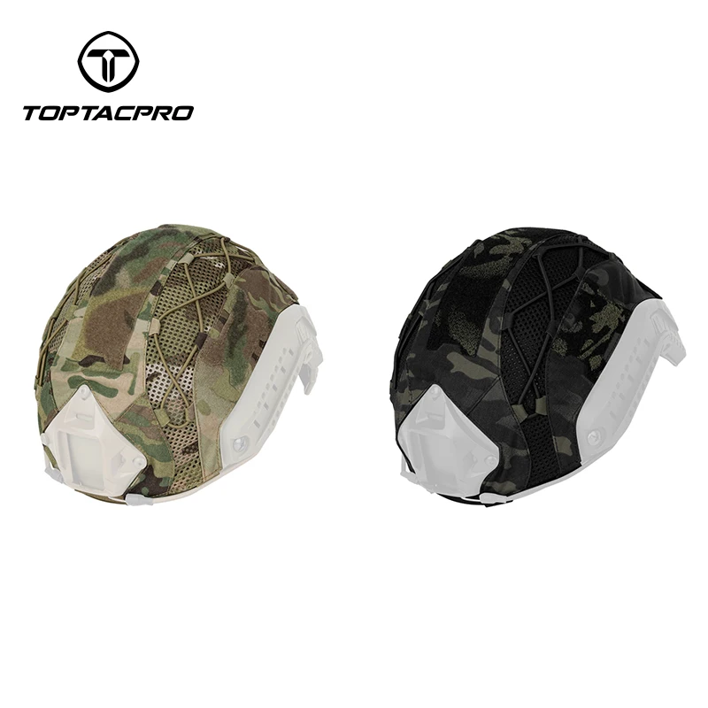 Housse De Casque Tactique TOPTACPRO Pour FAST – Multi-camo, Taille S/M, Neuve
