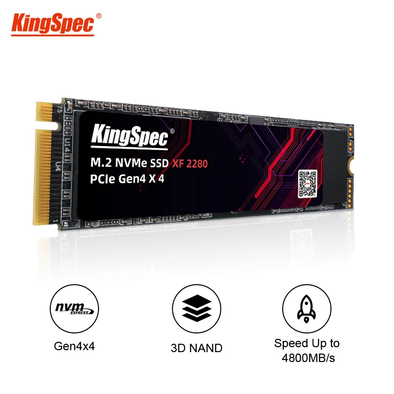 Kingspec-disco Rígido Interno Ssd M.2 Nvme 512gb 1tb 2tb m2 2280 500g Pcie 4.0 hd 5000 Mbps Nmve Gen4 Laptop pc