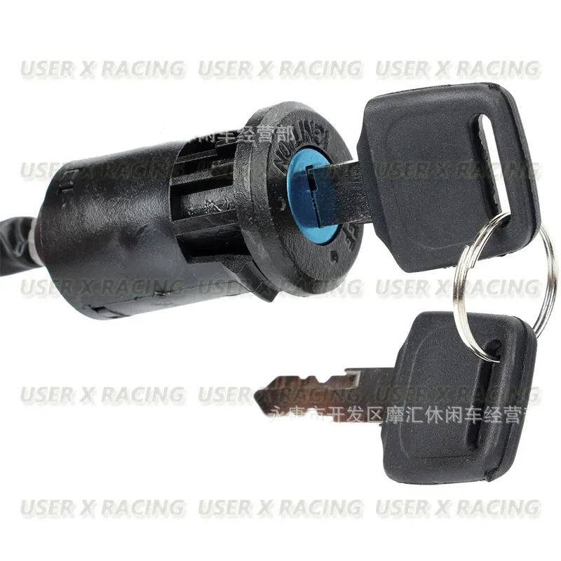 Universal Motorrad Zündschloss - Starter Schalter Mit Halterung Für 50-250ccm Motorräder