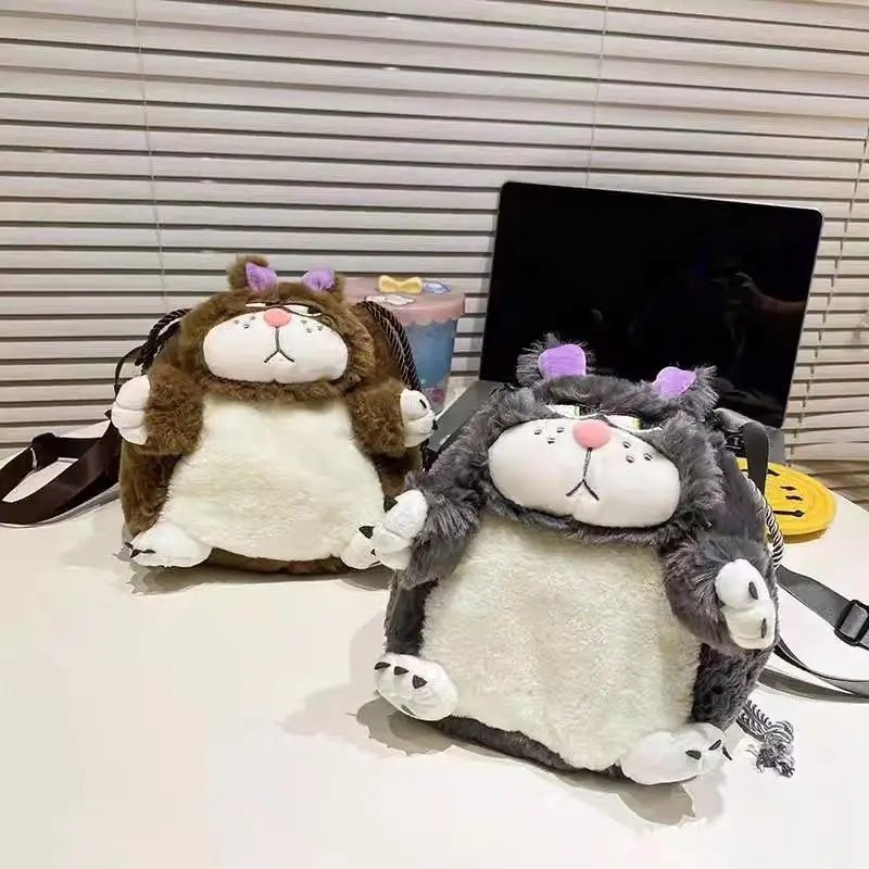 

Anime Plush Toy Lucifer Cat Portable shoulder bag Cosmetic Storage Bag kawaii Cartoon Anime Figure Children Girl Festival Gifts