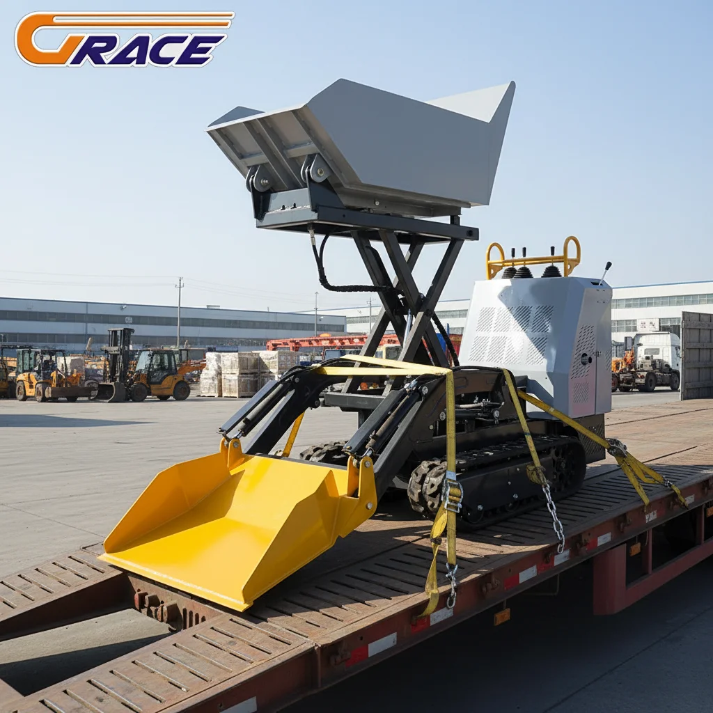 Schnelle Lieferung 500kg Mini-Raupendumper Schwerlast EURO 5 EPA