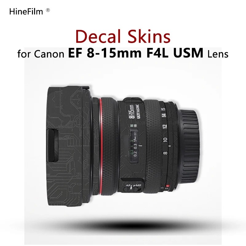 Per Canon Ef8-15 F/4L Lens Sticker Wrap Cover Skin Per Canon Ef 8-15Mm F/4L Usm Len Decal 815 Protezione Antigraffio