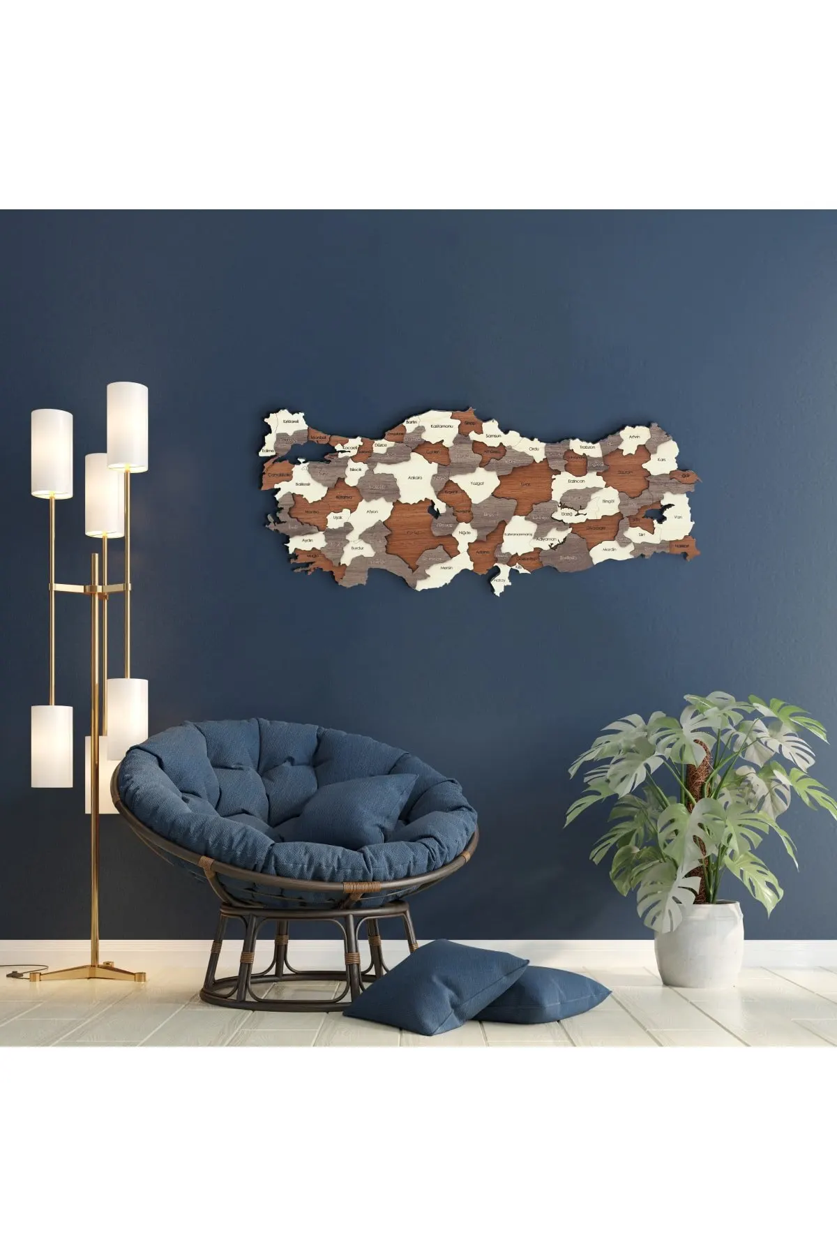 

3 dimensional Wood Turkey Map Colorfull Worlds Three-Dimensional Wood Wall Decor Decorative Turkey Map Gift Home Decoration