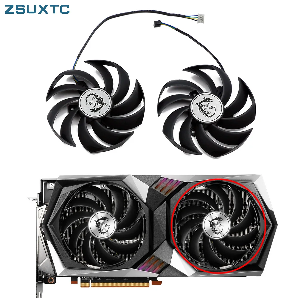 Accessori Di Raffreddamento Della Scheda Grafica Muslim95 Mm 4Pin Rtx3060 Ti Gpu Fan Per Msi Radeon Rx 6700 Xt Gaming X Geforce Rtx 3060