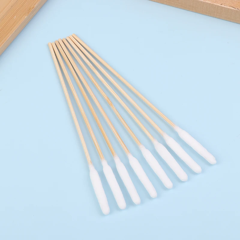 50 PCS Large Cotton Swabs With Wooden Sticks For Pets Big Cotton Swabs Long Dog Ear Long Swab
