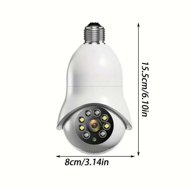 White ABS Outdoor WiFi Security Camera