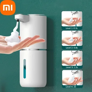 샤오미 자동 거품 비누 P11 디펜서 욕실 스마트 세척 핸드 머신, USB 충전, 흰색 ABS 소재, 380ml