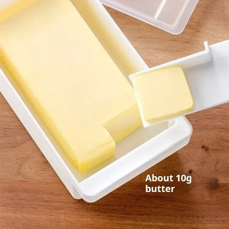 Butter Cube Organizer  With Lid Dustproof Includes Cube Cutter With Handle For Easy Access Compact And Lightweight