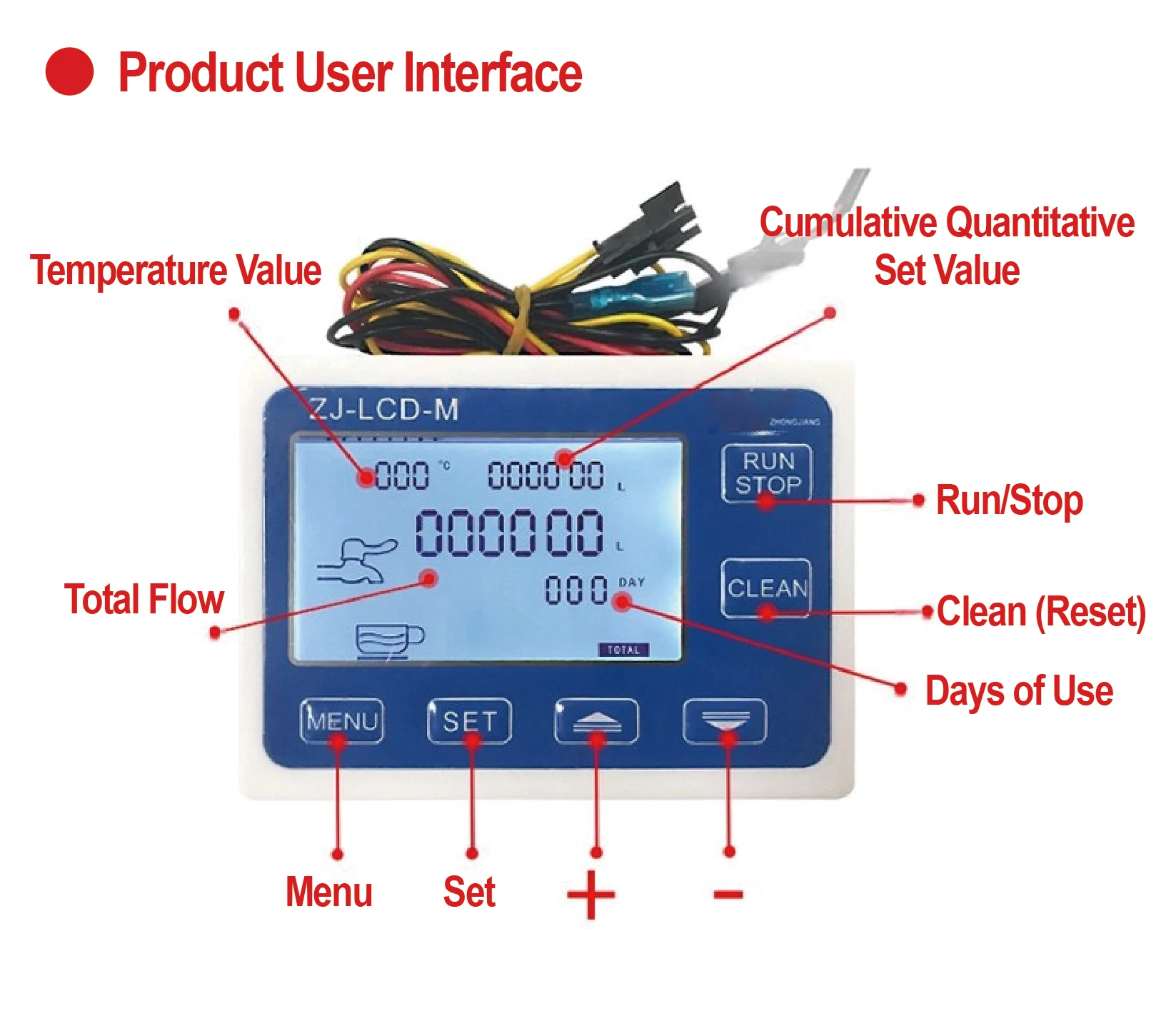 G1/2 Digital Oval Gear Fuel Flow Meter RS485 Modbus Diesel Oil Sensor Positive D