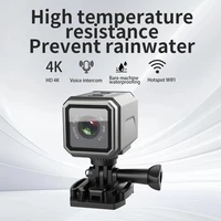 Ultra HD 4K portable waterproof helmet camera, wireless hotspot WiFi outdoor sports mini camera, motorcycle and bicycle recorder - Image 4