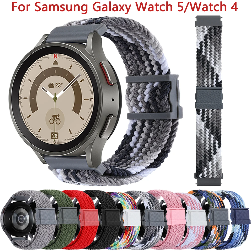 Nylon Strap For Samsung Galaxy Watch 5 Pro 45mm 40mm 44mm