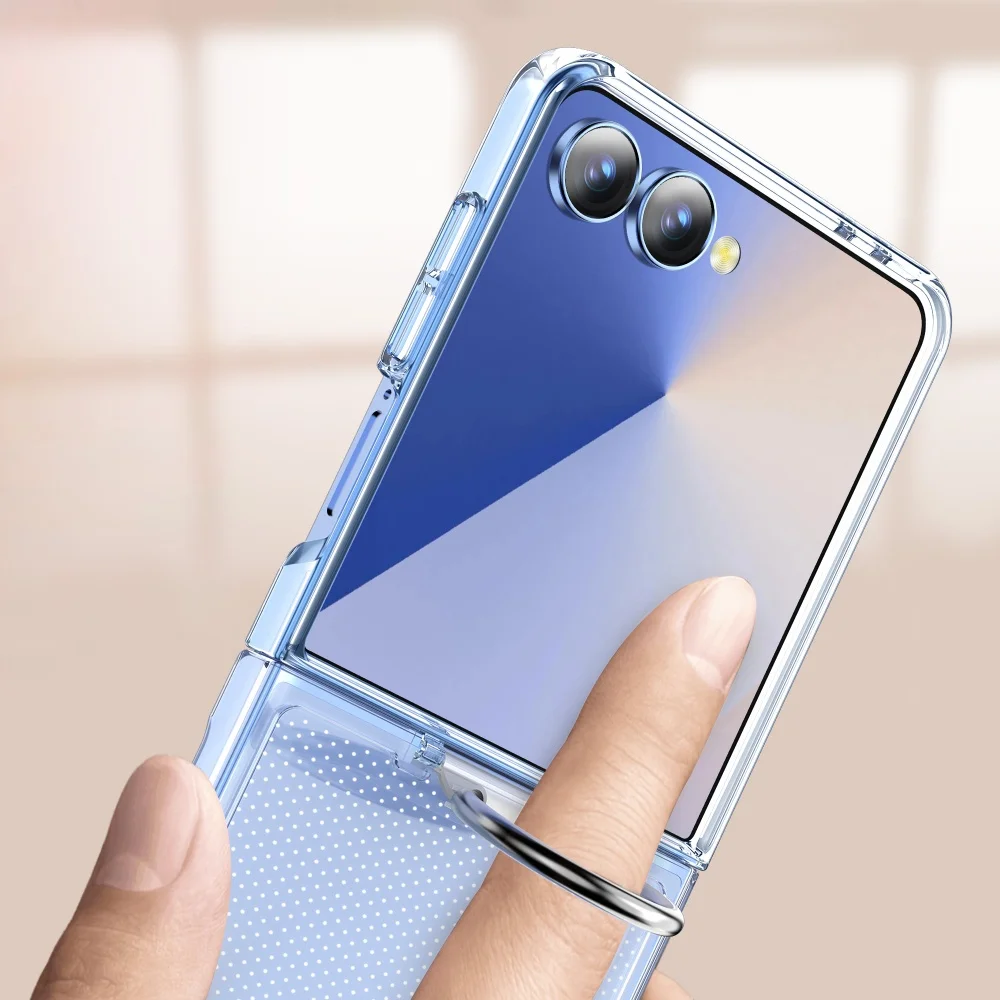 Electroplated Silver Ring Case - Comfortable Touch Dopamine Shockproof Cover