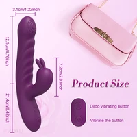 Kaninchen-Vibrator für Frauen, stoßender G-Punkt-Vagina-Vibrator, weiblicher Masturbator, vibrierender Klitoris-Stimulator, Sexspielzeug für Frauen 4