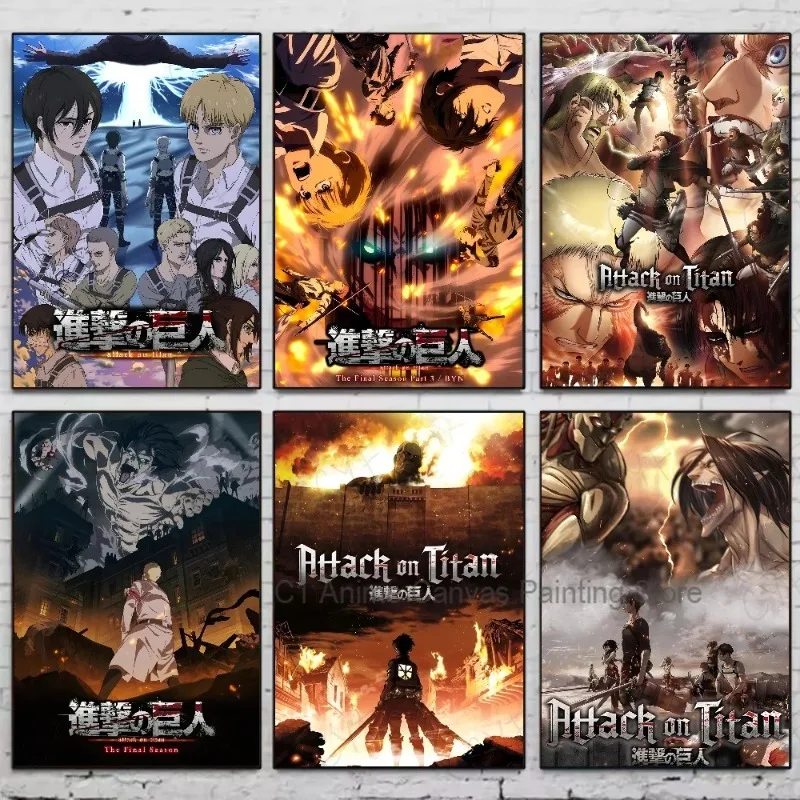 Attack on Titan Canvas Art Poster - Coffee House Bar Room Wall Decor