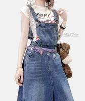 REDDACHiC Women Long Jeans Jumpsuit Loose Fit Adjustable Straps Bib Pockets Straight Leg Baggy Denim Overalls Korea Streetwear - Image 5
