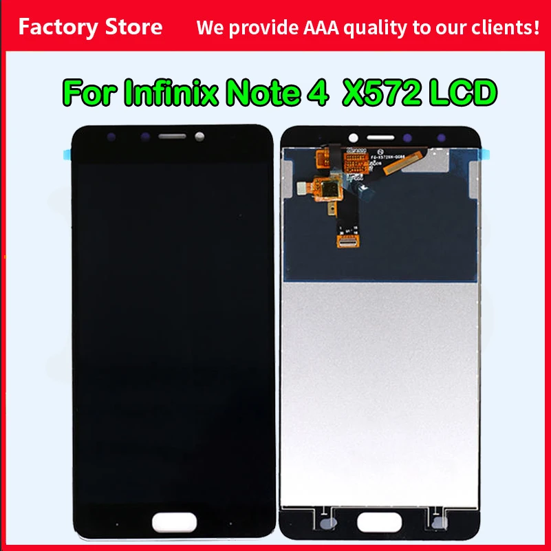 

AAA quality For Infinix Note 4 Display Touch Screen Digitizer Assembly Replacement Parts For INFINIX X572, X572-LTE LCD
