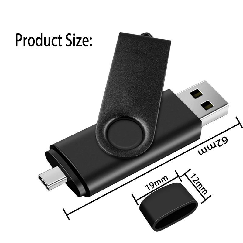 

High Speed USB2.0 Flash Drives OTG Pen Drive 128GB 64GB USB Stick 32GB Pendrive Flash Disk for Smart Phone PC Gift