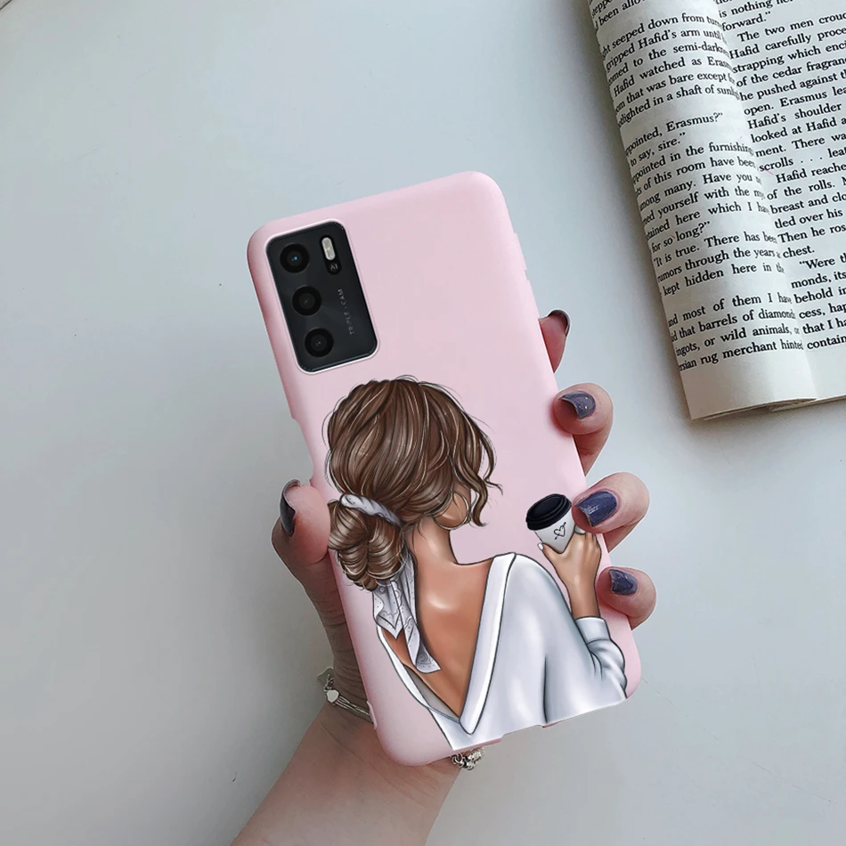 For OPPO A16 A16S 2021 Case Beauty Girls Painted Phone Case For OPPOA16 A 16 CPH2269 A54S 4G CPH2273 Soft Cover Protect Bumper cases for oppo cases