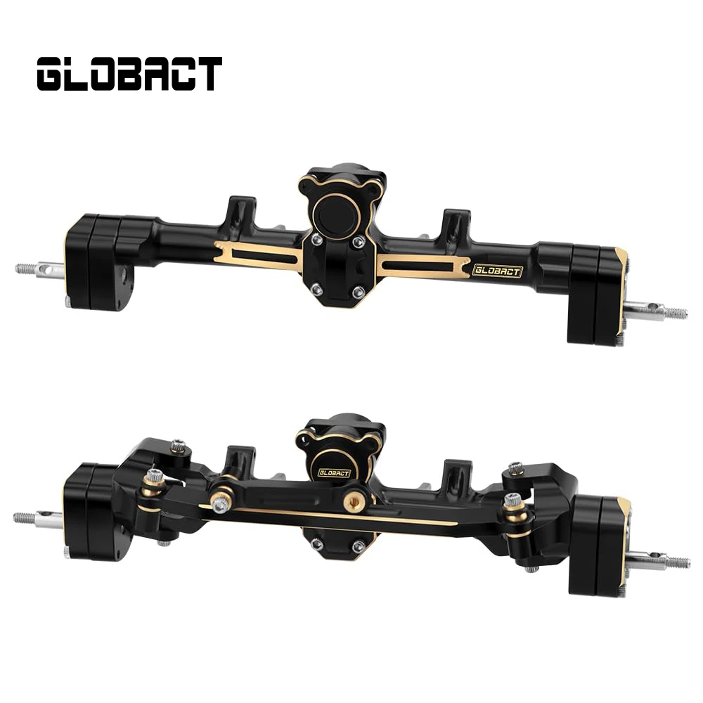 

GLOBACT Full Brass Front Rear Axle LCG Portal Axle for 1/24 Axial SCX24 Bronco JLU Deadbolt C10 Gladiator RC Crawler Car Upgrade